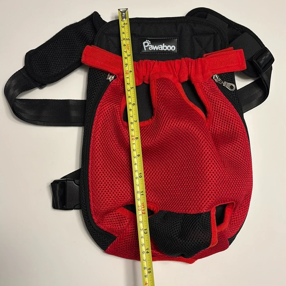 Pawaboo Pet Carrier Backpack or Frontpack, Adjustable Pet Front Legs/Tail Out
